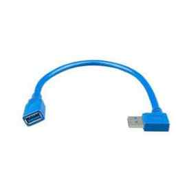 USB extension cable 0,3m priseà angle droit