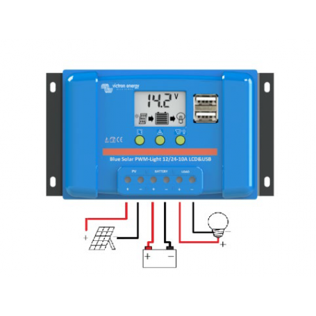 BlueSolar PWM-LCD&USB 12/24 V et 48 V